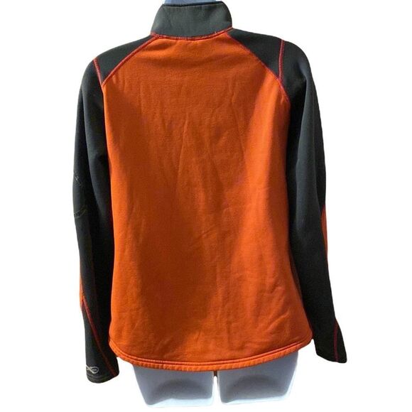 REI Black Grey Half Zip Up Pullover Sweater Headphone Portal Size M EUC - Picture 2 of 7